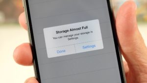storage of a smartphone