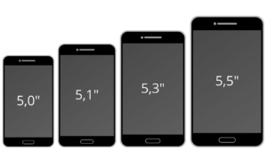 smartphone screen size