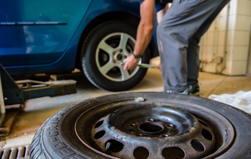 checking tires