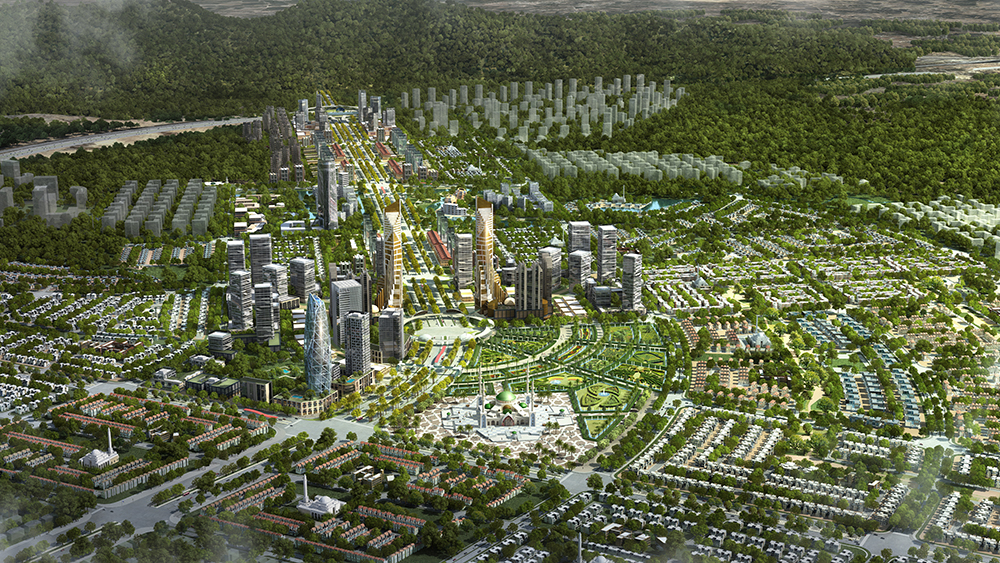 Aerial-side view of the whole housing project of Capital Smart City.