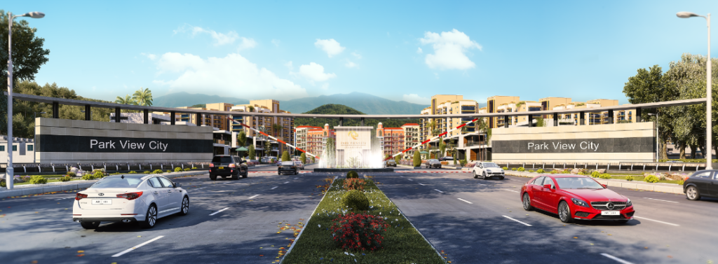 3D render of the Park View City entrance.