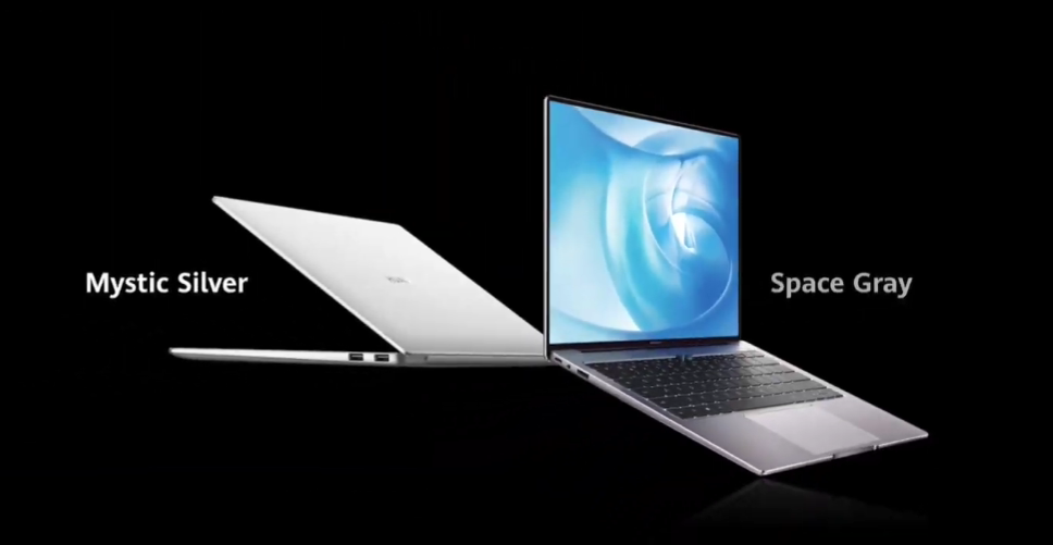 mystic silver and space gray Matebook by Huawei