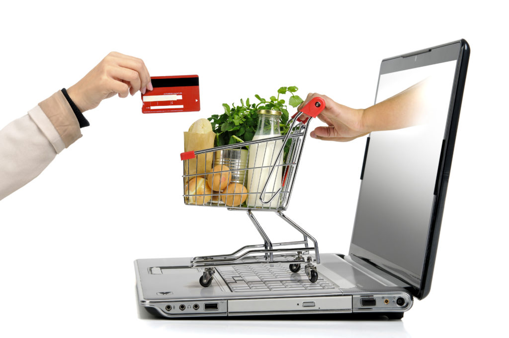 paying for groceries online to save time