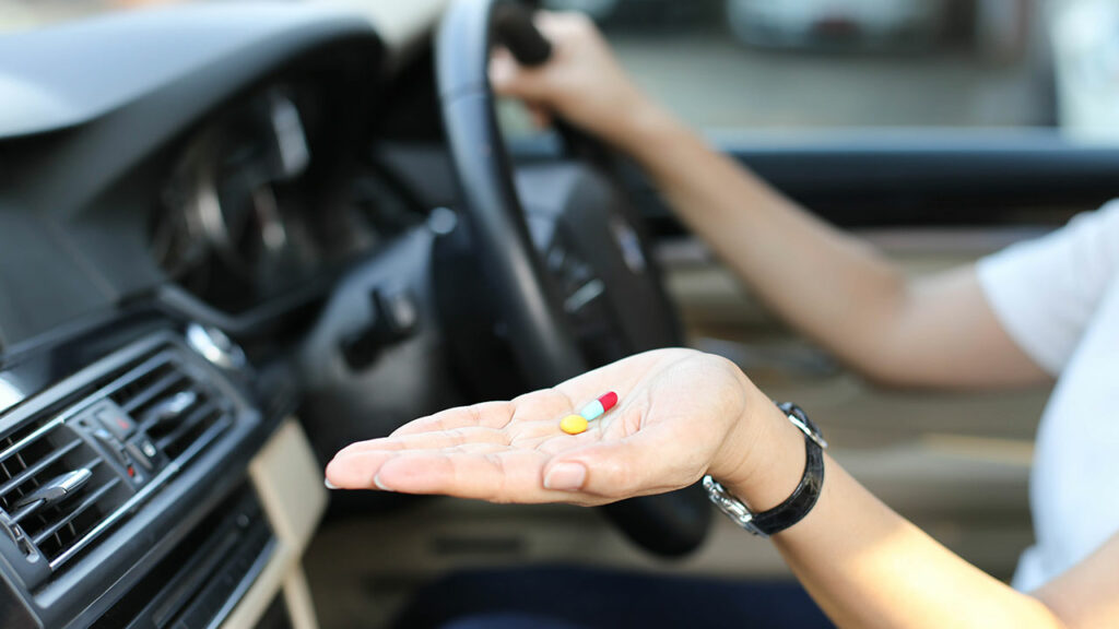 Medications inside car 