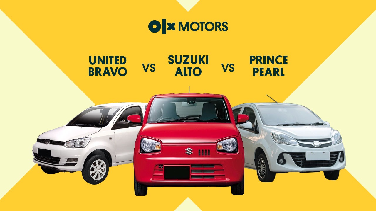 United Bravo vs. Suzuki Alto vs. Prince Pearl